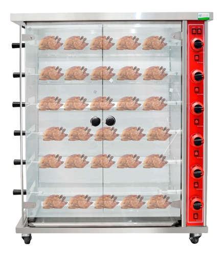 Horno Asador A Gas Para 30 Pollos Industrial