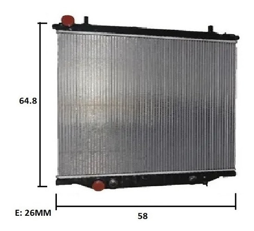Imagen 3 de 4 de Radiador Chevrolet S10/blazer 2.8 2012 Duramax Automatica
