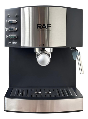 Cafetera Eléctrica Raf R.113 Línea Raf Plateado