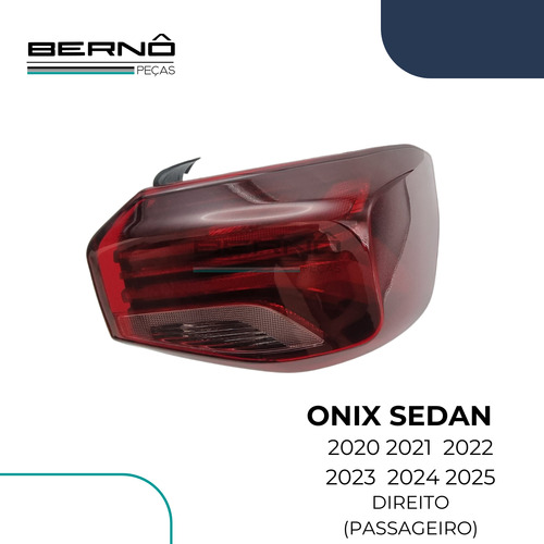 Lanterna Traseira Canto Onix Sedan Plus Sem Led 21 23 24 25