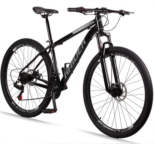 Bicicleta 29 Raider Z3x Pro 21 Marchas Freio A Disco Mtb Cor Preto/cinza Tamanho Do Quadro 21