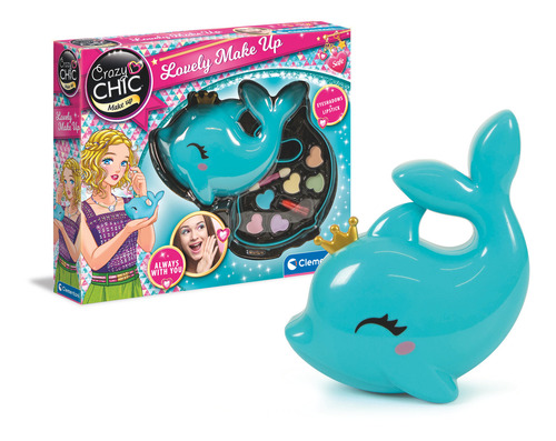 Maquillaje Infantil Cofre Delfin Lip Crazy Chic Clementoni