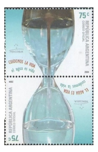 2004 Mercosur- El Agua- Argentina (sellos) Mint