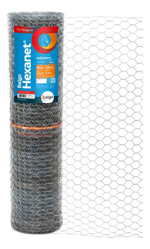 Tela Galinha 1.50 Mt Fio 18 Rolo 50mts Bemaf - Belgo