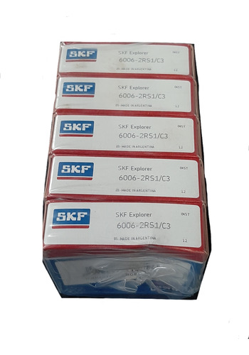 Juego De (5) Rulemanes 6006 2rs Skf. Medidas 55x30x13mm