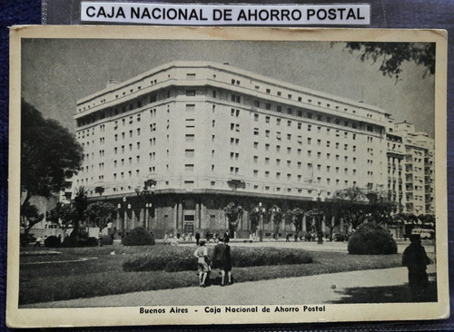 Antigua Postal Edificio Caja Nacional De Ahorro Postal 