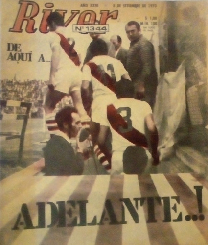 Revista River 1344 Nacional 1970 San Martin (tucu) 0 River 2