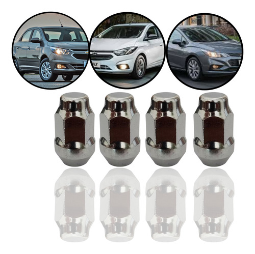 4 Porcas Roda Onix 2012 2013 2014 2015 2016 2017 2018 2019