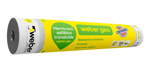 Weber Geo Membrana Asfáltica Transitable P/ Bajo Solado 40kg