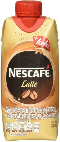 Nescafé Latte Café + Leche 330ml Delicioso Listo Para Beber | MercadoLibre