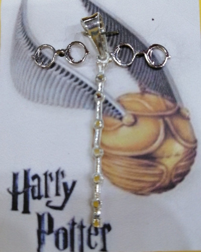 Dije Varita De Saúco Y Aretes Lentes Harry Potter