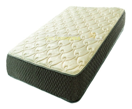 Colchón 1 plaza de espuma Cannon Espuma Exclusive beige y marrón - 80cm x 190cm x 25cm