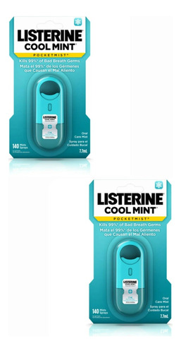 2x1 Listerine Spray De Bolsillo Pocket - mL a $305