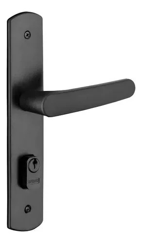 Fechadura Ipanema Reta Externa Preta Soprano Cor Preto