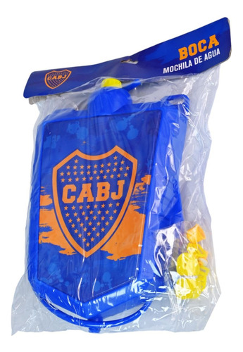 Juguete Pistola De Agua Con Mochila Boca Juniors Original