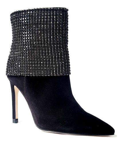 Bota Capodarte C.curto S.salto B.fino Nobuck Strass 4012945 