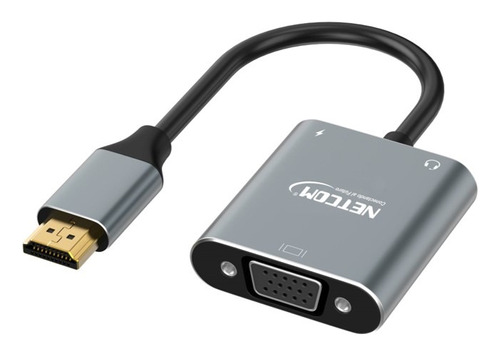 Adaptador Activo Hdmi A Vga Full Hd Netcom