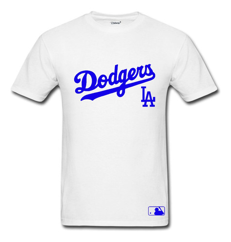 Playera Dodgers De Los Angeles Béisbol Baseball Blanco