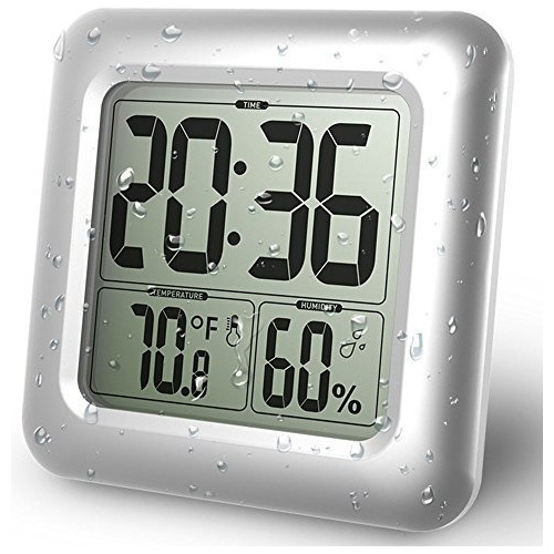 Reloj De Ducha Digital Baldr | Resistente Al Agua - Perfecto