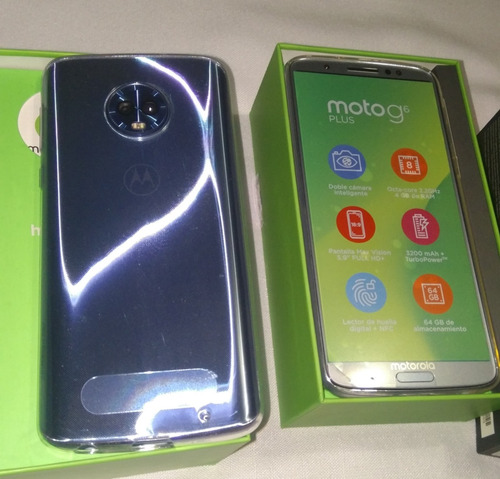 Motorola Moto G6 Plus Doble Sim Azul Nimbus Movistar 64gb 4g | Mercado Libre