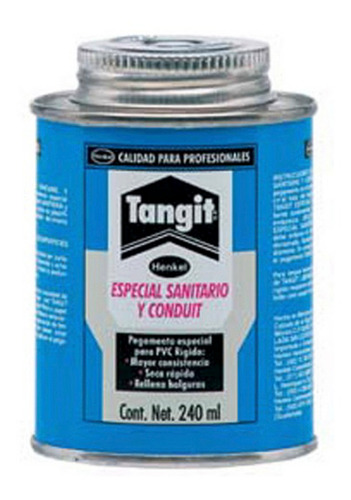 Cemento Pvc Azul 240ml Sanitario Conduit Tangit 2731880