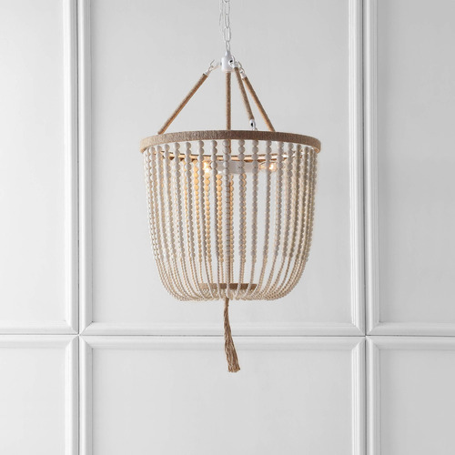 Lighting Collection Angie Boho Farmhouse Cream Lampara 3