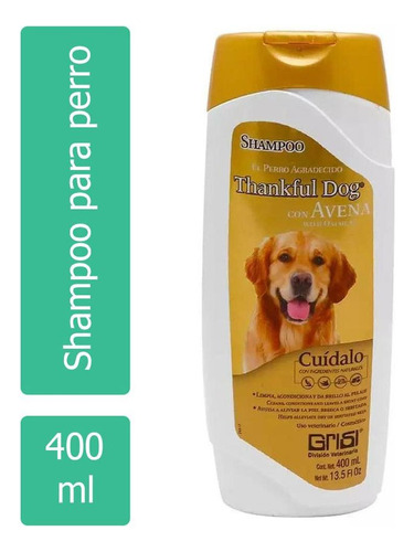 Shampoo Perro Grisi Agrade Ave 400 Ml. Fragancia Avena