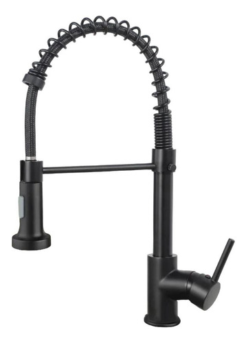 Grifo Mezcladora Flexible Lujo Fregadero Cocina Negro Mate