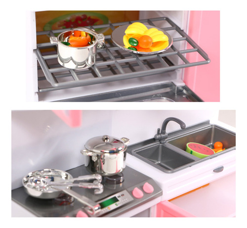 Juego De Gabinetes De Cocina De Simulación Q Para Niños, Sim
