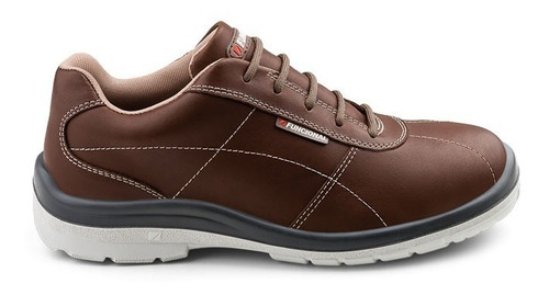 Zapato Seguridad Ultraliviano City Brown Funcional Marron 44