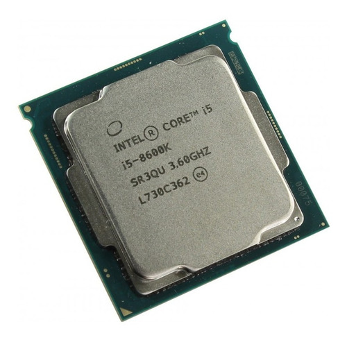 Processador gamer Intel Core i5-8600K CM8068403358508  de 6 núcleos e  4.3GHz de frequência com gráfica integrada