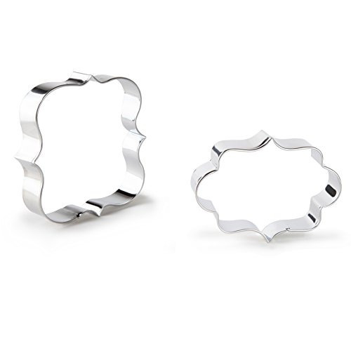 Bakerpan Stainless Steel Cookie Cutter Plaques Ii Set Of 2