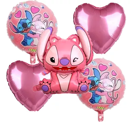 6 globos de Lilo y Stitch, decoración de fiesta de Lilo y Stitch