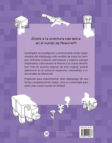 Minecraft Modo Supervivencia - Libro Oficial Para Colorear