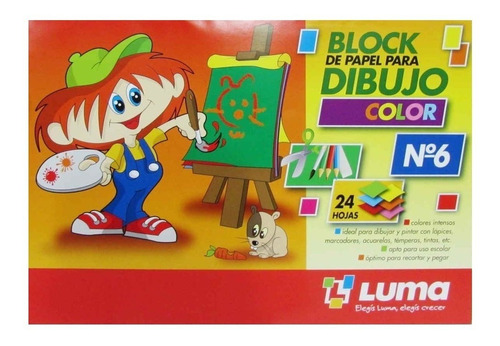 Block De Dibujo Luma Mil28 Tipo El Nene N° 6 X 24hjs Color