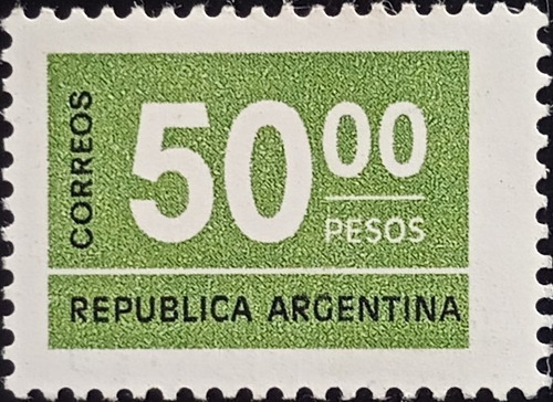 Argentina, Sello Gj 1732 50p Fósforo Mate 1976 Mint L17140