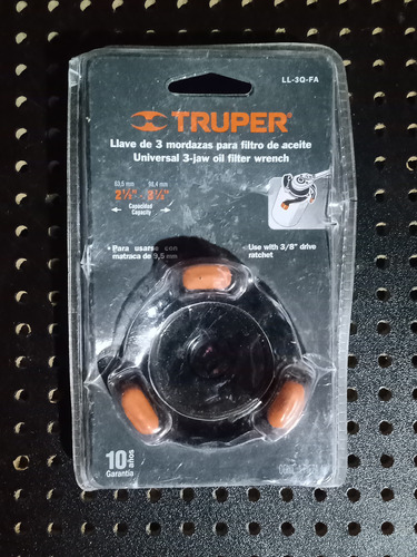 Llave Para Sacar Filtro De Aceite 3 Mordaza Truper