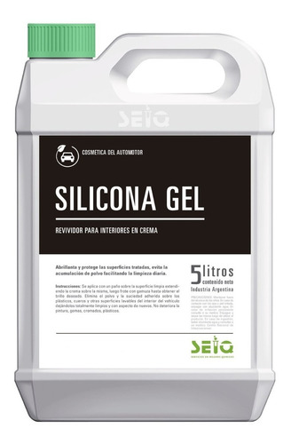 Silicona Para Autos En Gel X 5 Lts  Interior - Seiq 