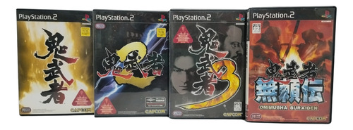 Onimusha 1, 2, 3 E Buraiden Original Japonês Ps2 Usado (Recondicionado)