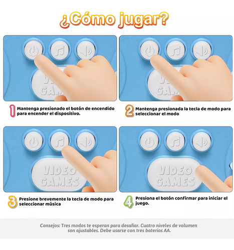 Consola De Juegos Rhythm Master Pop It Electronico Infantil