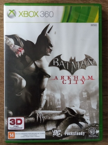 Jogo Batman Arkham City Xbox 360 Original Mídia Física | MercadoLivre