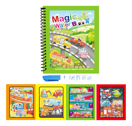 Mxg-sdu Libro De Acuarela Mágica Reutilizable Para Niños