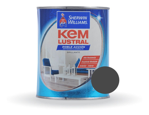 Kem Esmalte Sintetico Brillante Aluminio 1lt- Prestigio