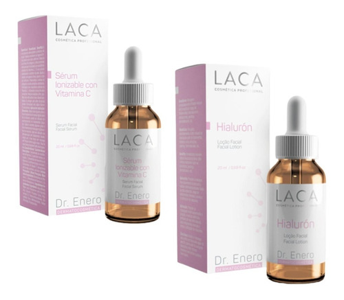 Kit Serum Vitamina C Ionizable + Ácido Hialurónico Laca