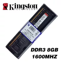 Comprar Memoria Ram Kingston Ddr3 8gb Pc Escritorio 1600 Mhz 12800