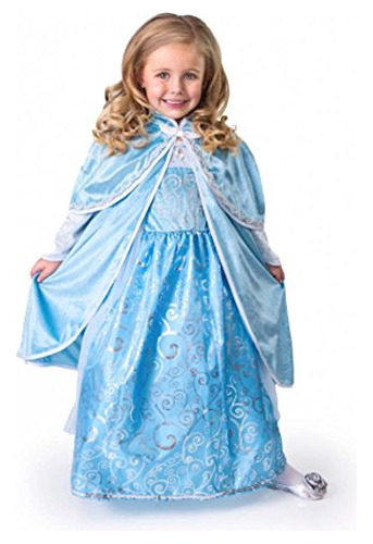 Disfraz Princesa De Hielo Con Capa - Talla LG/xl - Lavable - J