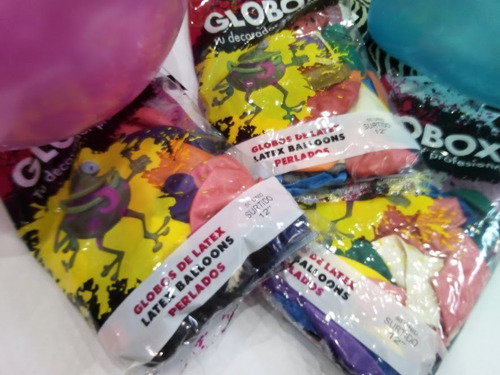 Globos Perlados  Latex Surtido Globox Por 50 Unidades