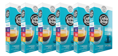 Capsulas Nespresso Coffee Break Descafeinado Pack X 6 Cajas