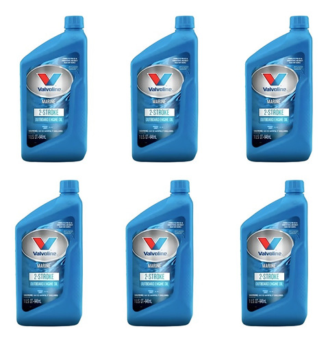 Aceite Nautico Valvoline 2t Tc-w3 // Caja X 6 Unidades