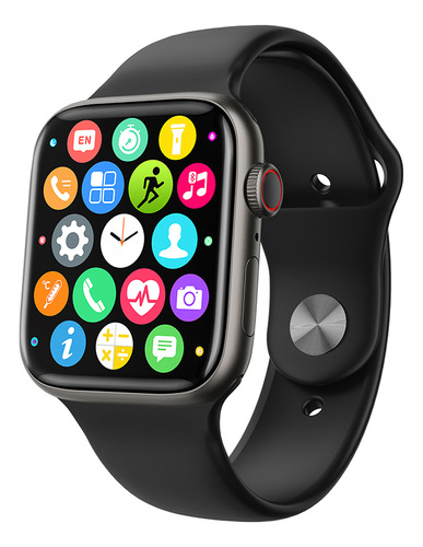 Smartwatch X-Time SW56 1.69" caja  gris, malla  negra de  silicona